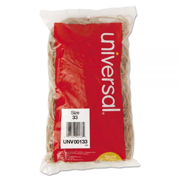 UNV00133 Universal Rubber Bands, Size 33, 3-1/2 x 1/8, 640 Bands/1lb Pack