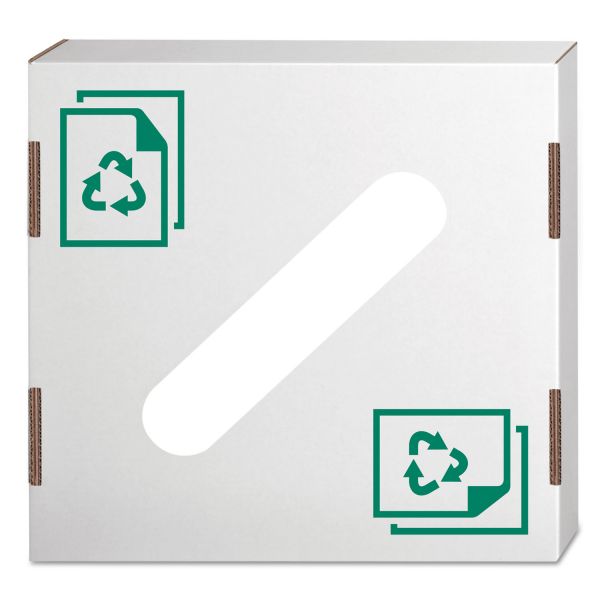 FEL7320301 Bankers Box Waste and Recycling Bin Lid, Paper, White, 10/Carton