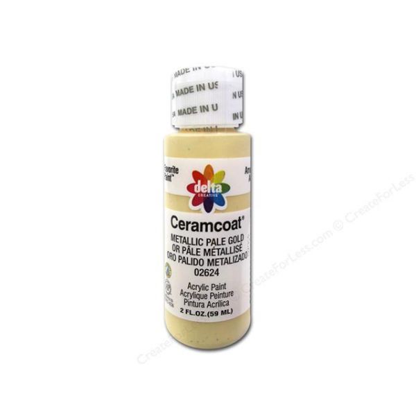 NOTM136540 Ceramcoat Gleams Metallic Pale Gold Acrylic Paint