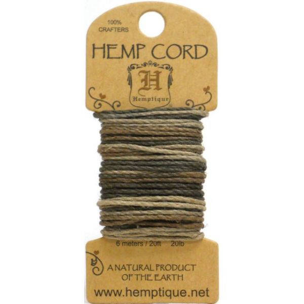 NOTM372821 Hemp Variegated Cord 20lb 20'