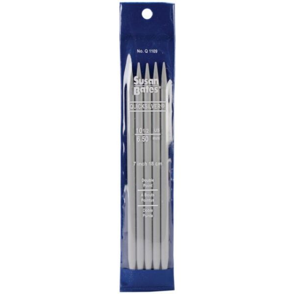 NOTM071428 Quicksilver Double Point Knitting Needles 7" 5/Pkg