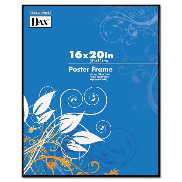 DAXN16016BT DAX Coloredge Poster Frame, Clear Plastic Window, 16 x 20, Black