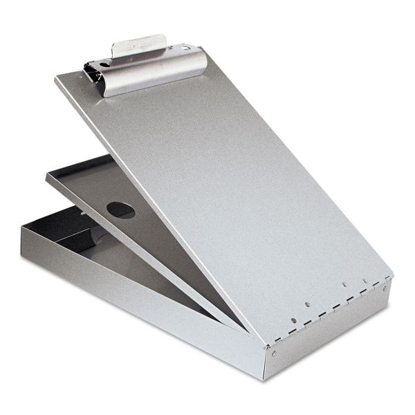 SAU21017 Saunders Cruiser Mate Aluminum Storage Clipboard, 1 1/2" Clip Cap, 8 1/2 x 12, Silver