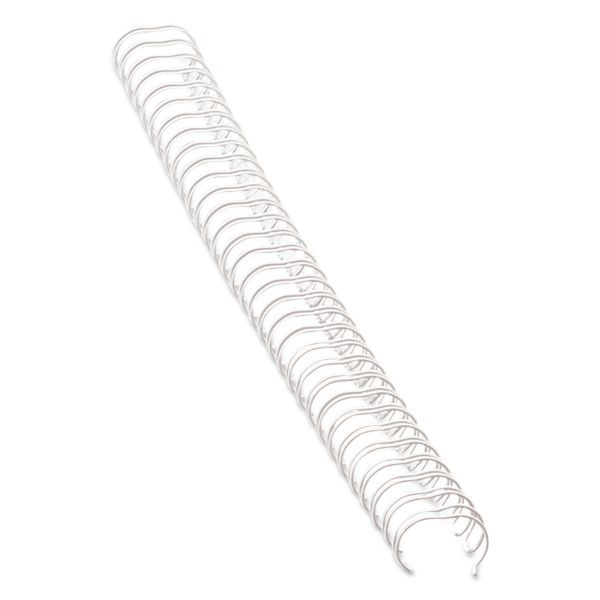 FEL52540 Fellowes Wire Bindings, 1/4" Diameter, 35 Sheet Capacity, White, 25/Pack