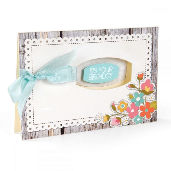 NOTM233603 Sizzix Framelits Dies 12/Pkg W/Clear Stamps