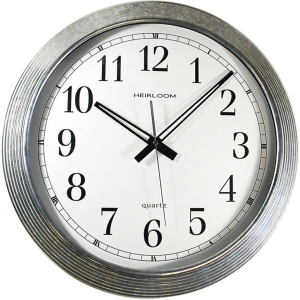 AOP401ZWA Artistic 16" Galvanized Metal Round Wall Clock