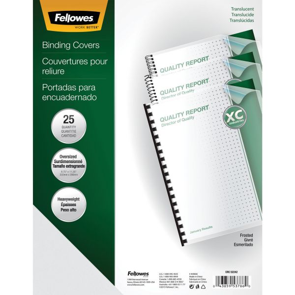 FEL5224201 Fellowes Futura Oversized Presentation Binding Covers