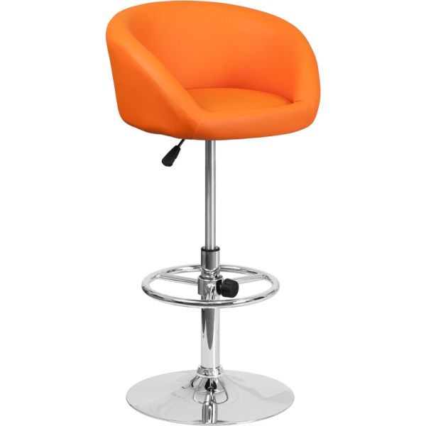 FHFCHTC31066LORGGG Flash Furniture Contemporary Barstool