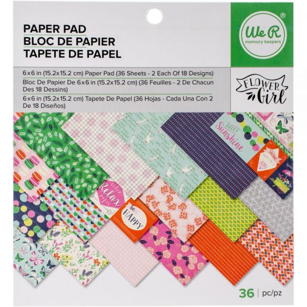 NOTM291129 We R Memory Keepers Single-Sided Paper Pad 6"X6" 36/Pkg