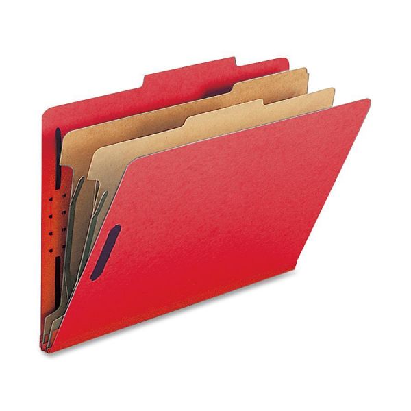 NATSP17225 Nature Saver Bright Red Classification Folders
