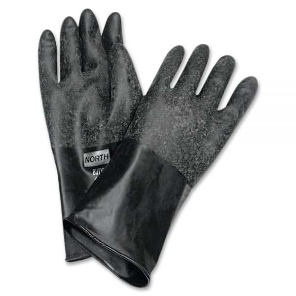 NSPB174R10 NORTH 14" Unsupported Butyl Gloves