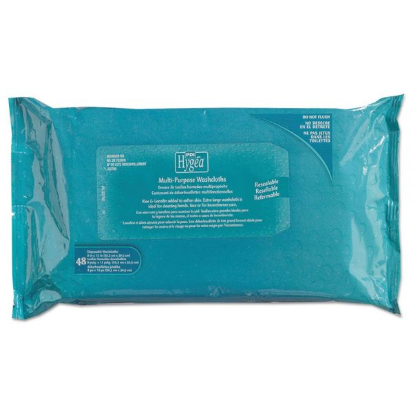 NICJ14108 Sani Professional Hygea Adult Wash Cloths, 1-Ply, 8" x 12", White, 60 Pack, 9 Packs/Carton