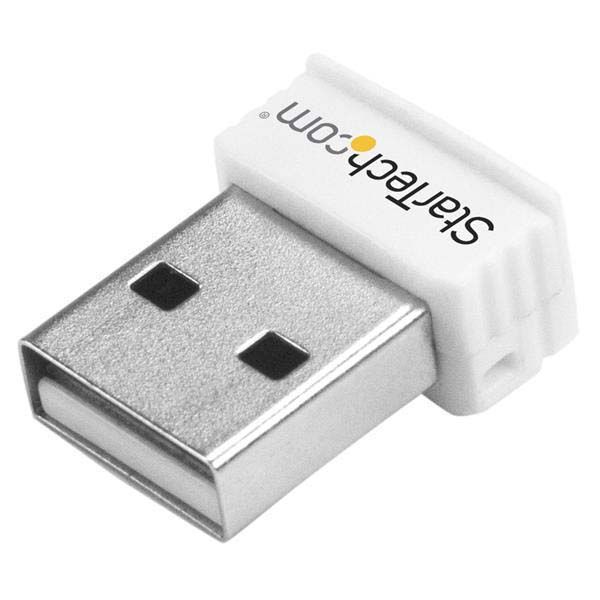 SYNX3743168 StarTech.com USB 150Mbps Mini Wireless N Network Adapter - 802.11n/g 1T1R USB WiFi Adapter - White