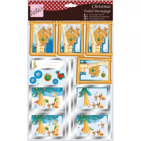 NOTM440668 Anita's A4 Foiled Decoupage Sheet