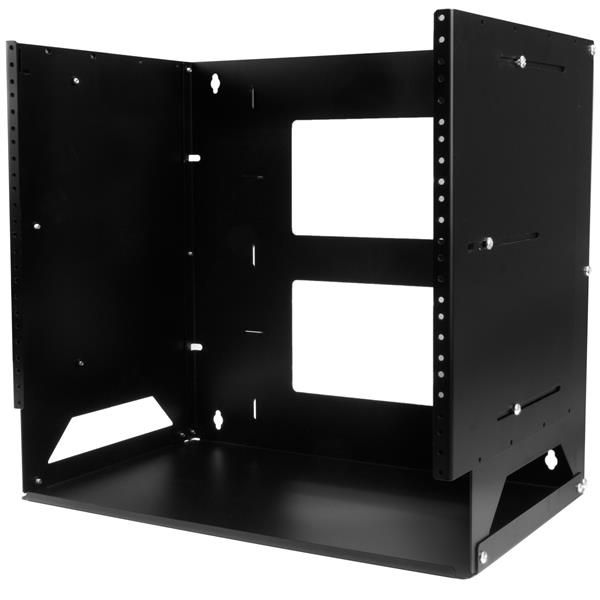 SYNX4678651 StarTech.com 8U Wall-Mount Server Rack with Built-in Shelf - Solid Steel - Adjustable Depth 12in to 18in