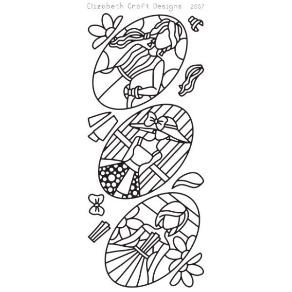 NOTM385586 Jackie's Dolls In Ovals Peel-Off Stickers