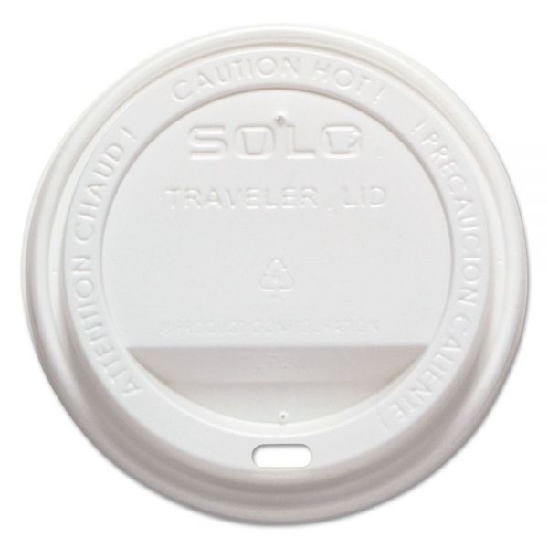 SCCTLP316 Dart Traveler Drink-Thru Lid, Fits 12-16 oz Cups, White, 1000/Carton
