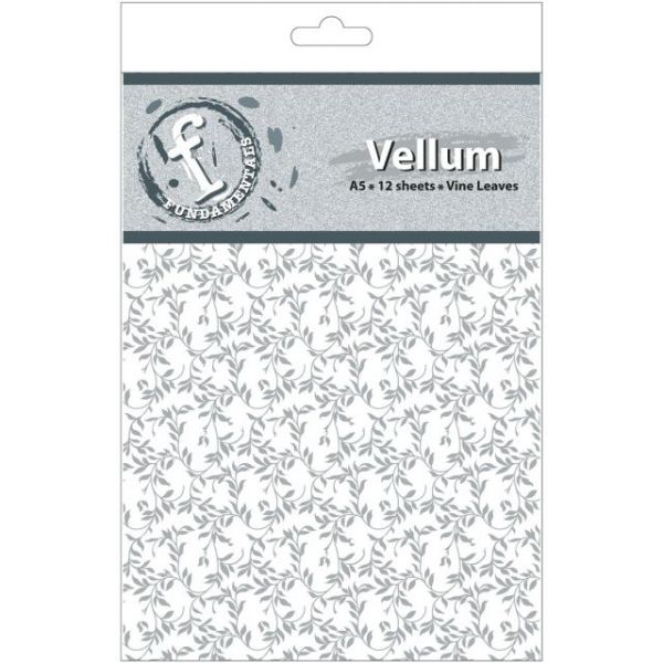 NOTM211296 Fundamentals A5 Vellum Sheets 8.3"X5.8" 12/Pkg