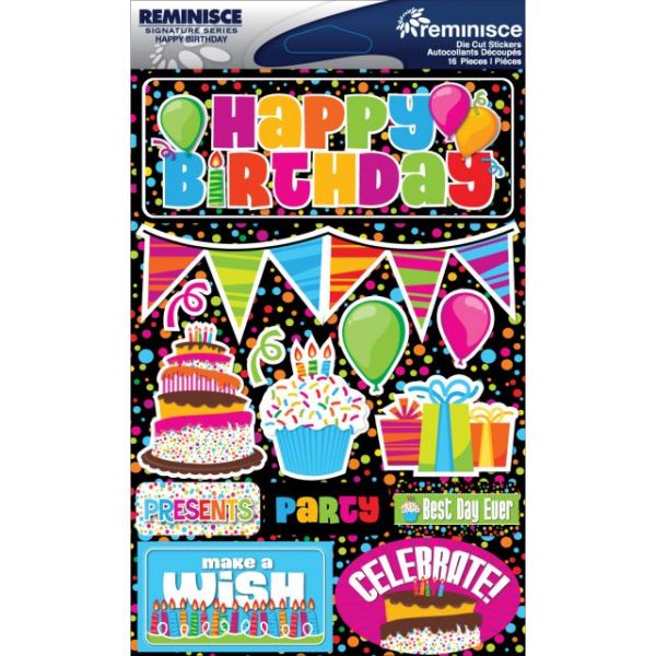 NOTM376114 Signature Dimensional Stickers 4.5"X6" Sheet