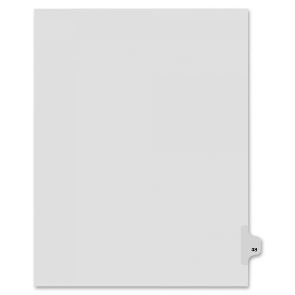 KLF82248 Kleer-Fax 80000 Series Side Tab Legal Index Dividers