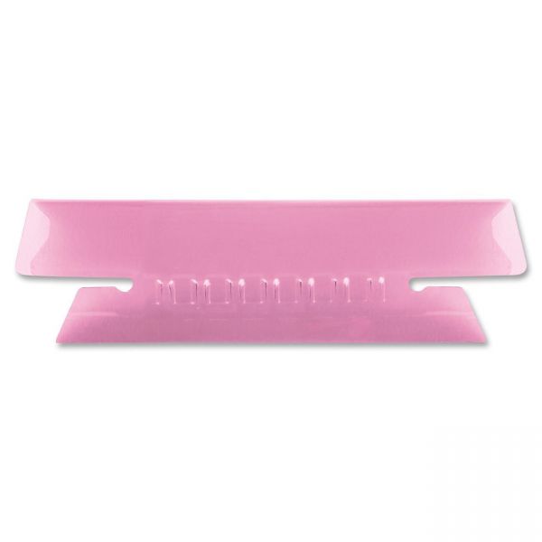 PFX4312PIN Pendaflex Hanging File Folder Tabs, 1/3 Tab, 3 1/2 Inch, Pink Tab/White Insert, 25/Pack