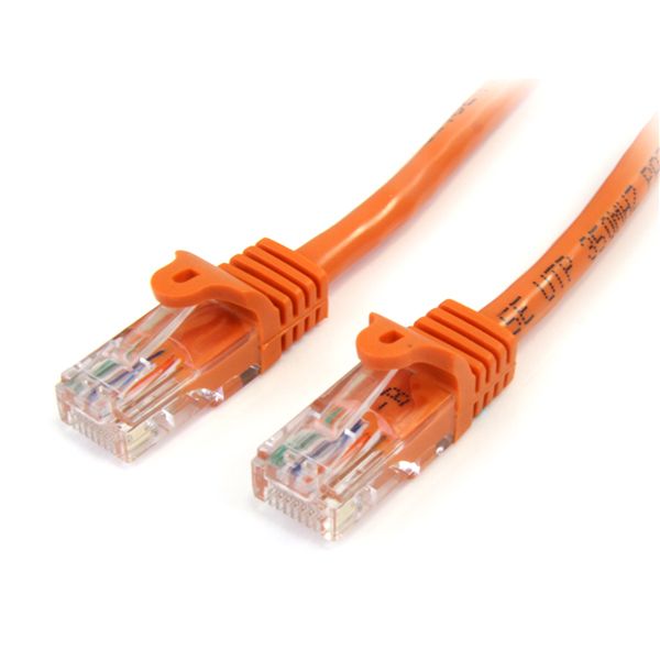 SYNX3484899 StarTech.com 75 ft Cat5e Orange Snagless RJ45 UTP Cat 5e Patch Cable - 75ft Patch Cord