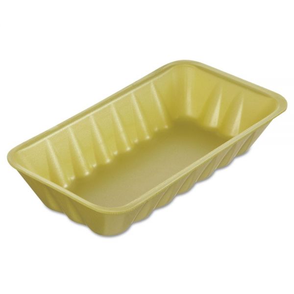 GNP10KYL Genpak Supermarket Trays, Foam, Yellow, 10 3/4" x 5 3/4" x 2", 125/Bag, 2 Bags/Carton