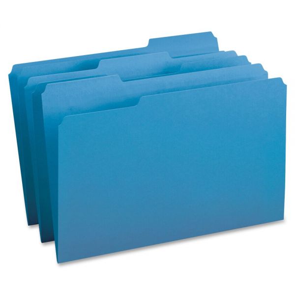 BSN99719 Business Source Blue Colored File Folders