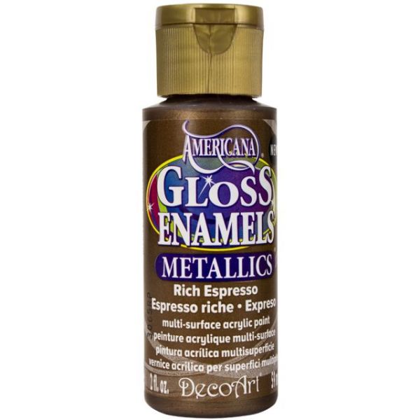 NOTM134219 Deco Art Rich Espresso Americana Gloss Enamels Paint