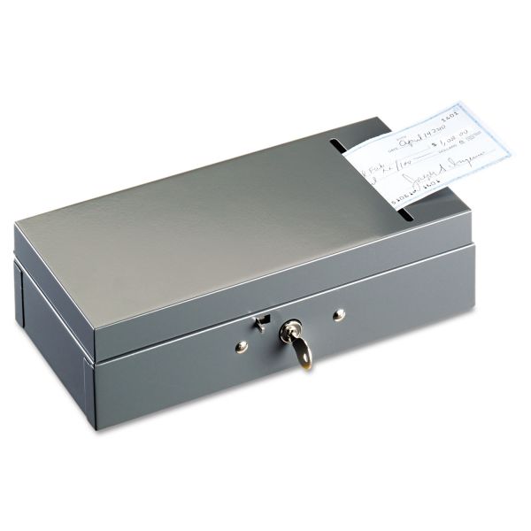 MMF221104201 SteelMaster Steel Bond Box with Check Slot, Disc Lock, Gray