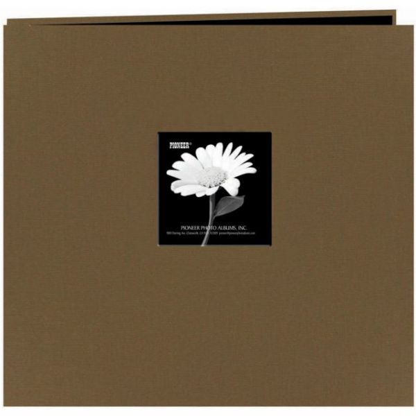 NOTM459622 Fabric Frame Post Bound Scrapbook 12"X12"