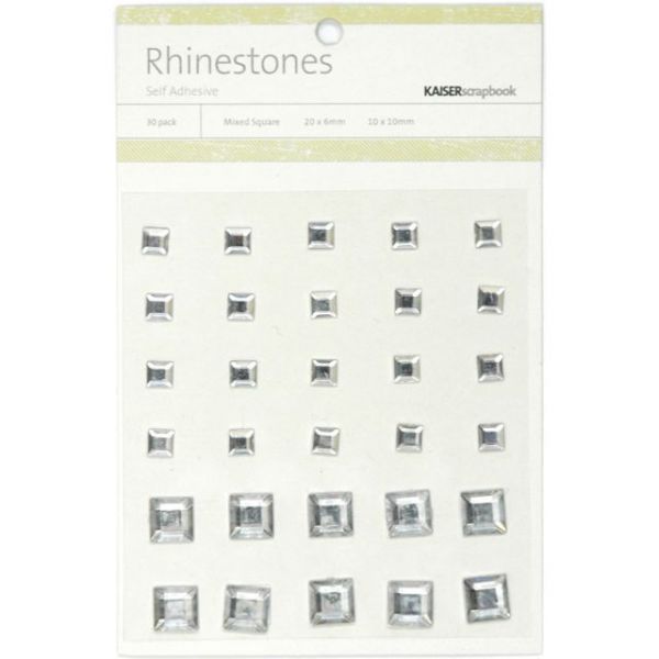 NOTM387543 Self-Adhesive Square Rhinestones