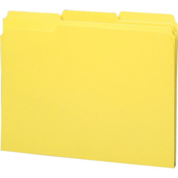 SPRSP21273 Sparco Yellow Colored File Folders
