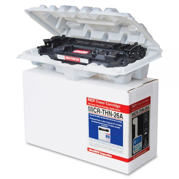 MCMMICRTHN26A Micromicr Remanufactured HP 26A MICR Toner Cartridge