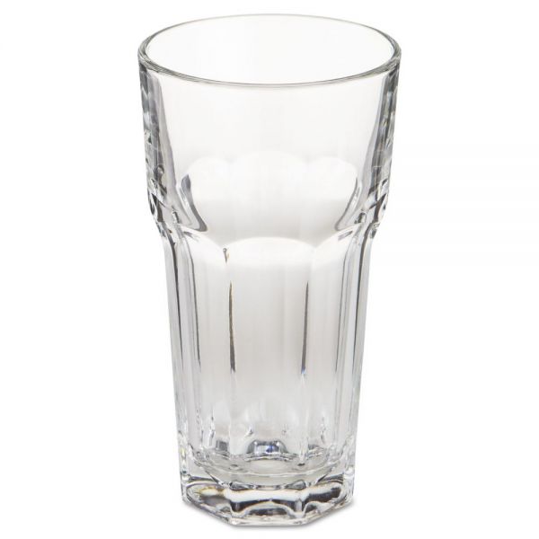 LIB15235 Libbey Gibraltar Glass Tumblers, Tall Cooler, 12 oz, 5 7/8" Tall