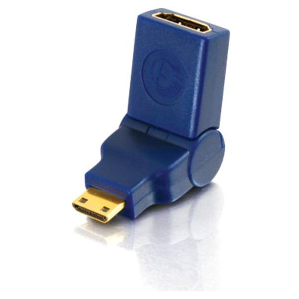 SYNX2185573 C2G Velocity 90? Rotating HDMI Female to HDMI Mini Male Port Saver Adapter