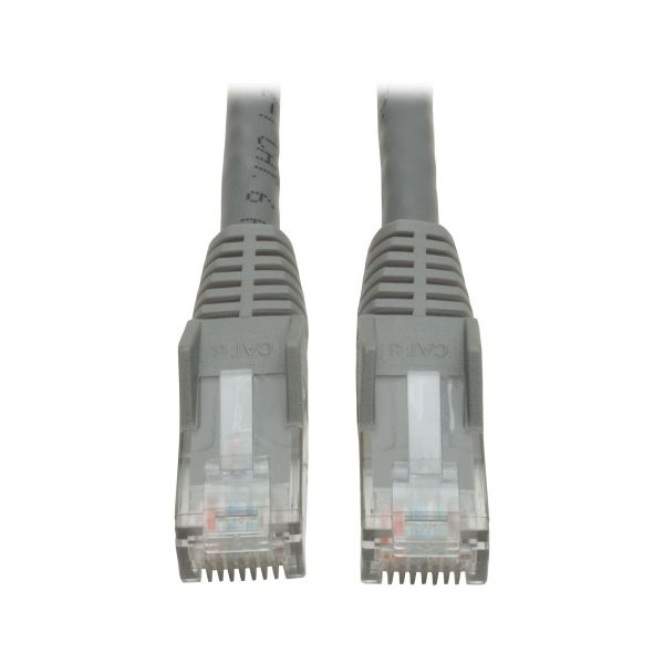 SYNX2991194 Tripp Lite 6ft Cat6 Gigabit Snagless Molded Patch Cable RJ45 M/M Gray 6'