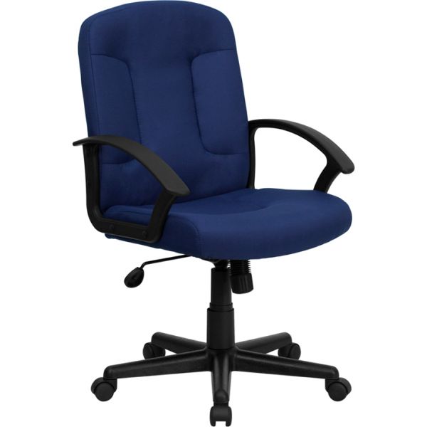 FHFGOST6NVYGG Flash Furniture Mid-Back Computer Chair with Arms