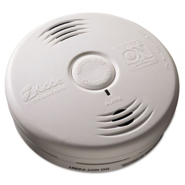 KID21010067 Kidde Bedroom Smoke Alarm w/Voice Alarm, Lithium Battery, 5.22"Dia x 1.6"Depth