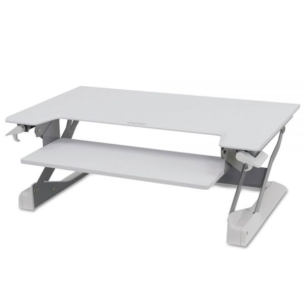 ERG33406062 WorkFit by Ergotron WorkFit-TL Desktop Sit-Stand Workstation, 37 1/2 x 25 x 20, White
