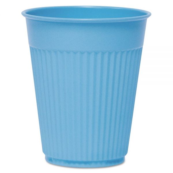 SCCPCF5B Dart Plastic Medical & Dental Cups, Fluted, 5 oz, Blue, 100/Bag, 25 Bags/Carton