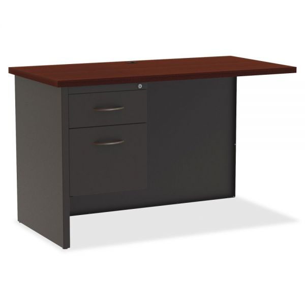 LLR79156 Lorell Mahogany Laminate/Ccl Modular Desk Series