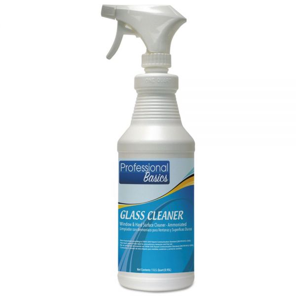 TOL505921 Theochem Laboratories Professional Basics Glass Cleaner, 32 oz Spray Bottle, 12/Carton