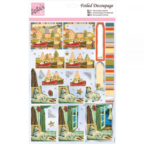NOTM334217 Anita's A4 Foiled Decoupage Sheet