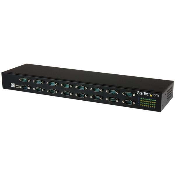 SYNX4594823 StarTech.com 16 Port USB to Serial Adapter Hub - USB to RS232 Port Adapter with Daisy Chain - Rackmount