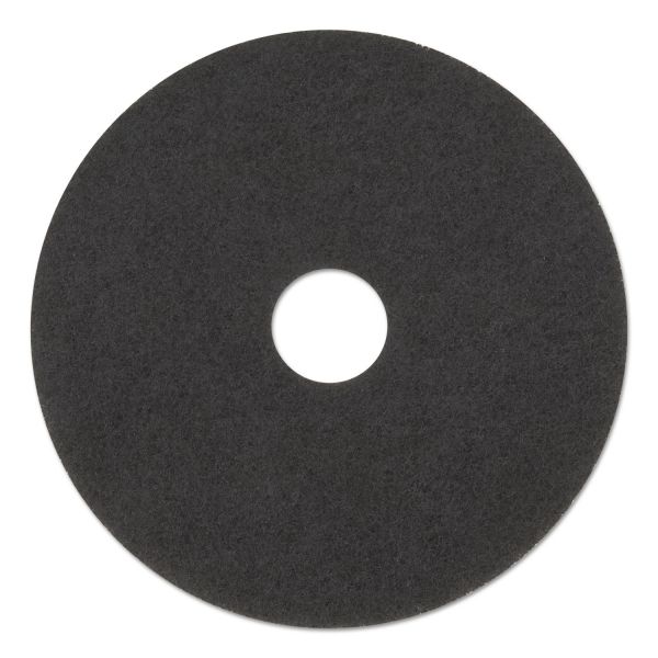 BWK4017BLA Boardwalk Standard Floor Pads, 17" Diameter, Black, 5/Carton