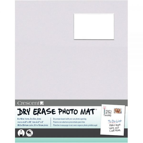 NOTM342204 Dry-Erase 8"X10" Photo Mat Holds 2"X3" Photo