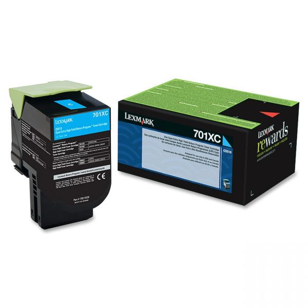 SYNX3402608 Lexmark 70C1XC0 Cyan Extra High Yield Return Program Toner Cartridge