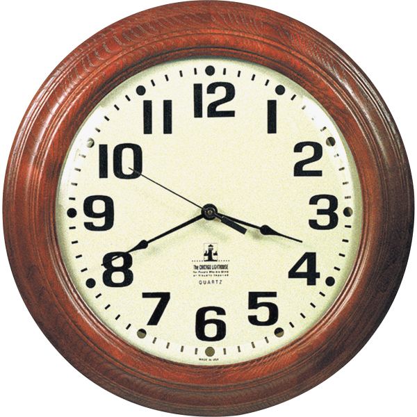 NSN4216904 Skilcraft Mahogany Wall Clock