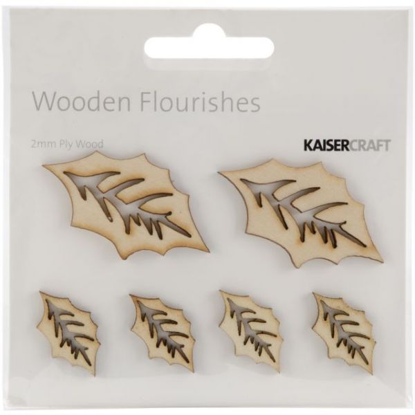 NOTM257975 Wood Flourishes 6/Pkg